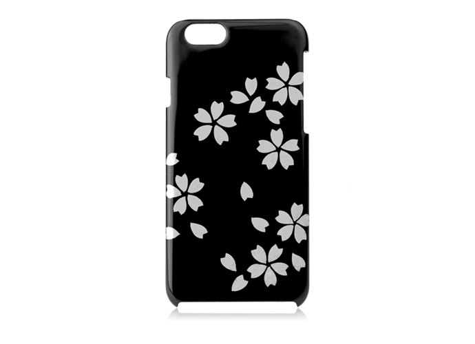 naire kumejirow 020 - 【手描き蒔絵・磨き蒔絵】越前塗　iPhoneケース【夜桜】［1個］（iPhone8対応スマホケース）