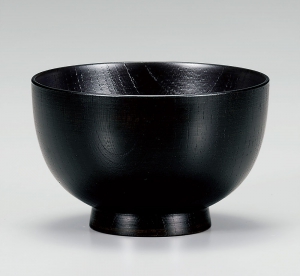 ☆70%OFF☆¥44,000- 越前塗 雑煮椀 黒色 × 4客 ☆